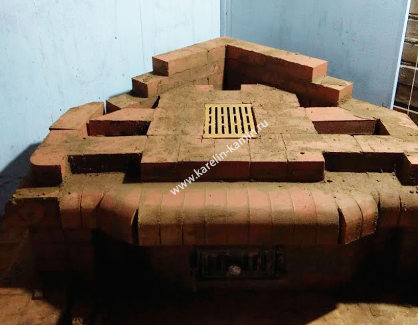 Кладка каминопечи по проекту №148(A)