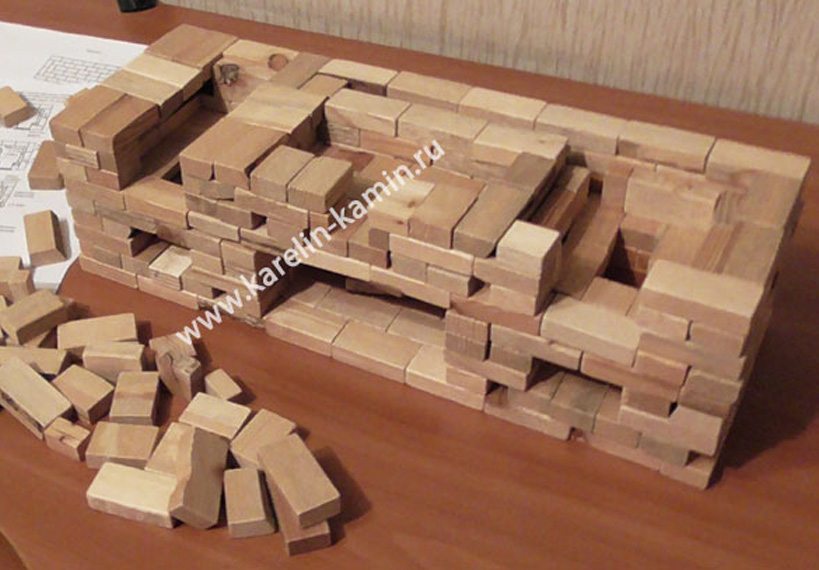 Кладка макета по проекту №227 Барбекю-комплекс