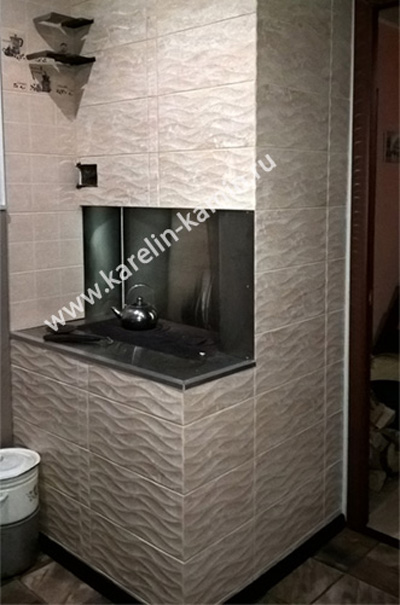 Фотография печи с котлом №138 - karelin-kamin.ru