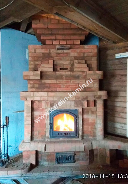 Фотография гловой каминопечи №148(А) - karelin-kamin.ru