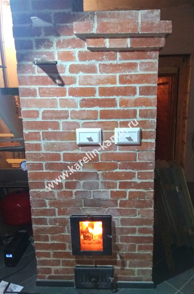 Фотография печи с котлом №222 - karelin-kamin.ru