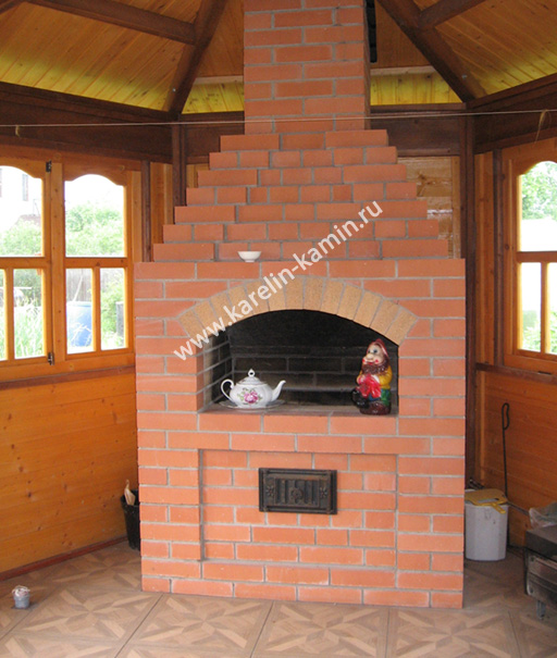 №207 Беседочный барбекю-камин